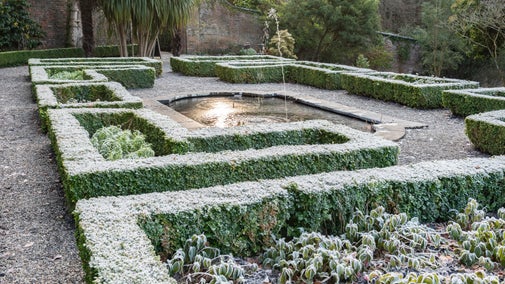 Frosty Top Terrace at Penrhyn Castle and Gardens
